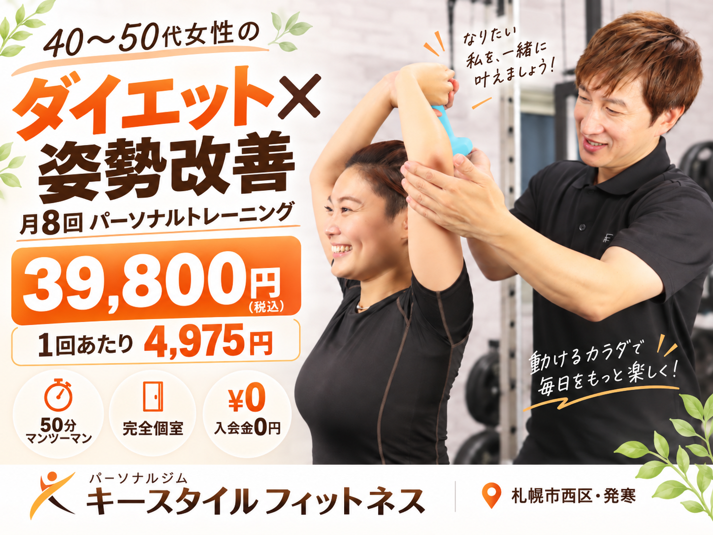 月8回パーソナルトレーニング